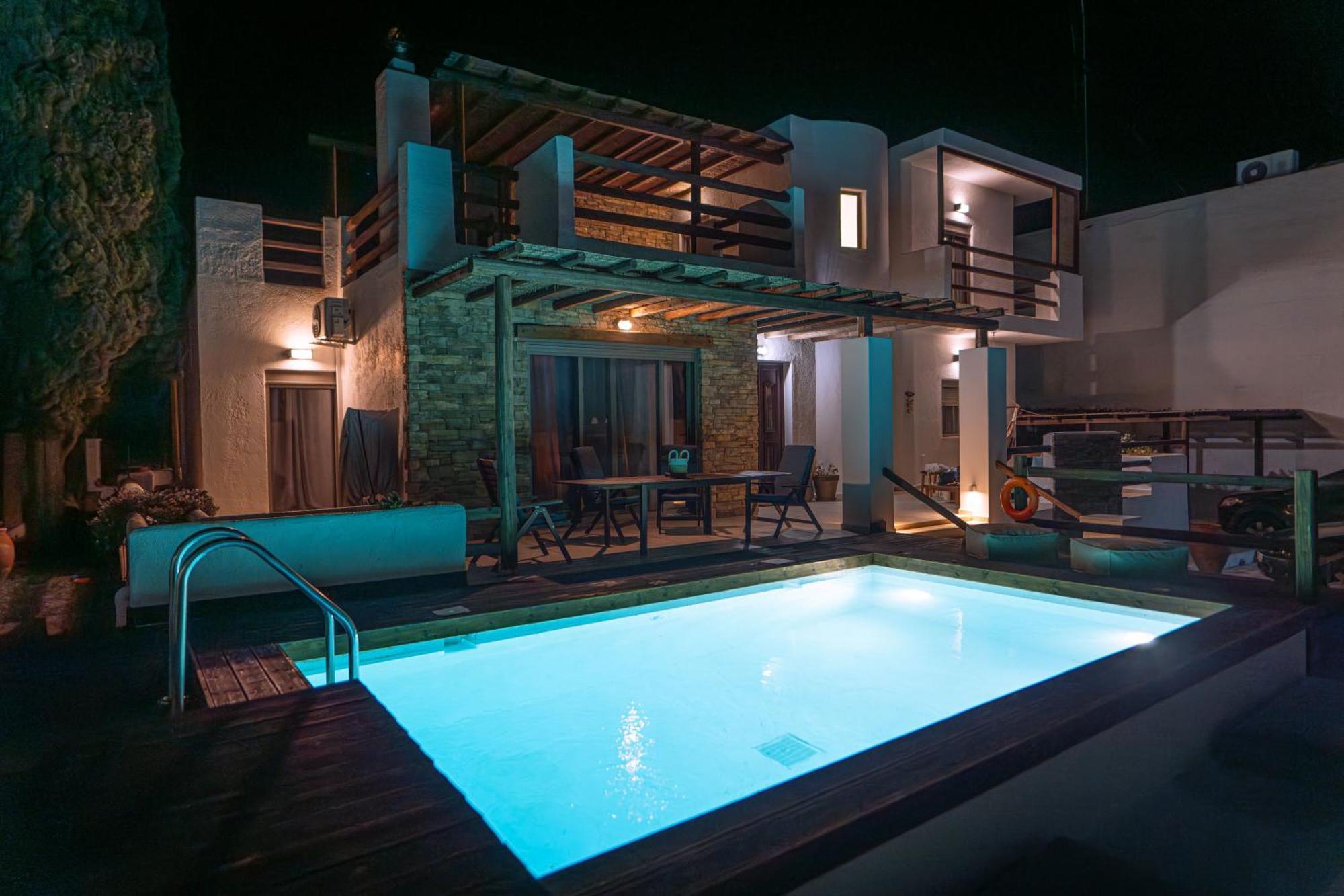 Apollonas & Sibylla Villa Chorio  Exteriör bild